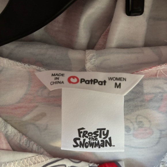 Frosty The Snowman Christmas Women’s one piece Pajamas Sleepwear Zipper  & Hood - Picture 2 of 9